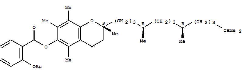 Benzoic acid,2-(acetyloxy)-,3,4-dihydro-2,5,7,8-tetramethyl-2-(4,8,12-trimethyltridecyl)-2H-1-benzopyran-6-ylester, [2R-[2R*(4R*,8R*)]]- (9CI)
