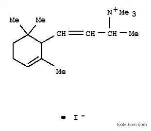 Molecular Structure of 35994-37-7 (3-Buten-2-aminium,N,N,N-trimethyl-4-(2,6,6-trimethyl-2-cyclohexen-1-yl)-, iodide (1:1))