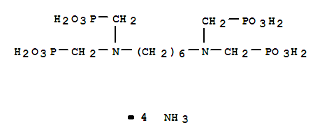 Phosphonic acid,P,P'-[1,6-hexanediylbis[nitrilobis(methylene)]]tetrakis-, ammonium salt (1:4)