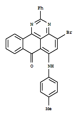 7H-Benzo[f]perimidin-7-one,4-bromo-6-[(4-methylphenyl)amino]-2-phenyl-