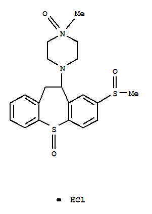 Piperazine,1-[10,11-dihydro-8-(methylsulfinyl)-5-oxidodibenzo[b,f]thiepin-10-yl]-4-methyl-,4-oxide, hydrochloride (1:1)