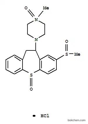 Molecular Structure of 41932-10-9 (1-methyl-4-[8-(methylsulfinyl)-5-oxido-10,11-dihydrodibenzo[b,f]thiepin-10-yl]piperazine 1-oxide hydrochloride)