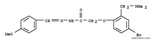 Molecular Structure of 42024-67-9 (Acetic acid,2-[4-bromo-2-[(dimethylamino)methyl]phenoxy]-,2-[(4-methoxyphenyl)methylene]hydrazide)
