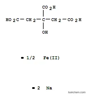 Molecular Structure of 43160-25-4 (Sodium ferrous citrate)