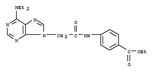Benzoic acid,4-[[2-[6-(diethylamino)-9H-purin-9-yl]acetyl]amino]-, ethyl ester cas  4418-13-7