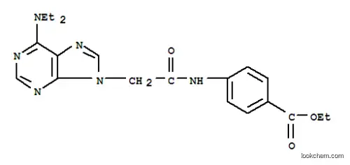 Molecular Structure of 4418-13-7 (ethyl 4-({[6-(diethylamino)-9H-purin-9-yl]acetyl}amino)benzoate)