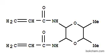Molecular Structure of 4522-53-6 (Acrylamide,N,N'-(5,6-dimethyl-p-dioxane-2,3-diyl)bis- (7CI,8CI))