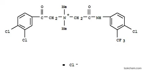 Molecular Structure of 458-12-8 (2-{[4-chloro-3-(trifluoromethyl)phenyl]amino}-N-[2-(3,4-dichlorophenyl)-2-oxoethyl]-N,N-dimethyl-2-oxoethanaminium)