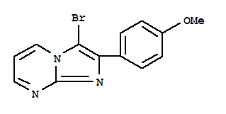 Imidazo[1,2-a]pyrimidine,3-bromo-2-(4-methoxyphenyl)-
