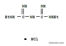 Molecular Structure of 49624-65-9 (Guanidine,N-ethyl-N'-[(ethylamino)iminomethyl]-, hydrochloride (1:1))