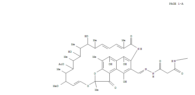 Rifamycin,3,3'-[(1,3-dioxo-1,3-propanediyl)bis(2-hydrazinyl-1-ylidenemethylidyne)]bis-(9CI) cas  51707-29-0