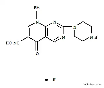 Molecular Structure of 52070-48-1 (potassium 8-ethyl-5,8-dihydro-5-oxo-2-(piperazinyl)pyrido[2,3-d]pyrimidine-6-carboxylate)