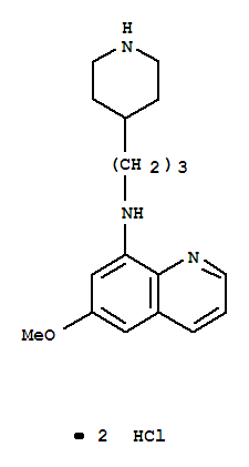 8-Quinolinamine,6-methoxy-N-[3-(4-piperidinyl)propyl]-, hydrochloride (1:2) cas  5393-96-4