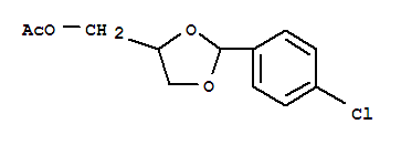 1,3-Dioxolane-4-methanol,2-(4-chlorophenyl)-, 4-acetate cas  5421-54-5