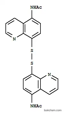 Molecular Structure of 5429-79-8 (N-(8-((5-(Acetylamino)-8-quinolinyl)dithio)-5-quinolinyl)acetamide)