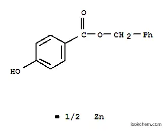 Molecular Structure of 5434-76-4 (Benzoic acid,4-hydroxy-, phenylmethyl ester, zinc salt (2:1))