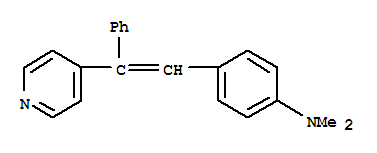 Benzenamine,N,N-dimethyl-4-[2-phenyl-2-(4-pyridinyl)ethenyl]- cas  5462-61-3