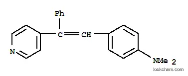 Molecular Structure of 5462-61-3 (N,N-dimethyl-4-[2-phenyl-2-(pyridin-4-yl)ethenyl]aniline)