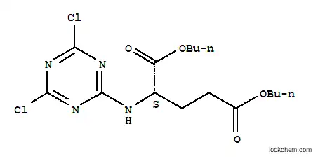 Molecular Structure of 5462-78-2 (dibutyl N-(4,6-dichloro-1,3,5-triazin-2-yl)glutamate)