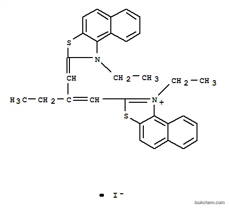 Molecular Structure of 57206-44-7 (1-ethyl-2-{(1Z)-2-[(Z)-(1-ethylnaphtho[1,2-d][1,3]thiazol-2(1H)-ylidene)methyl]but-1-en-1-yl}naphtho[1,2-d][1,3]thiazol-1-ium iodide)