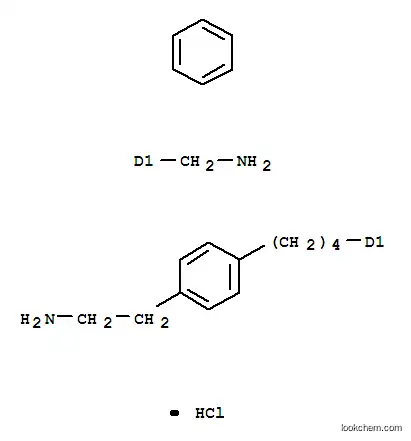 Molecular Structure of 61022-35-3 (2-(4-{4-[2-(aminomethyl)phenyl]butyl}phenyl)ethanamine hydrochloride)