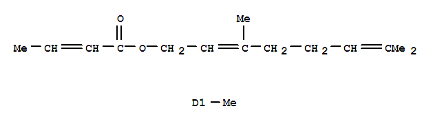 2-BUTENOIC ACID 2(OR 3)-METHYL-,(2E)-3,7-DIMETHYL-2,6-OCTADIENYL ESTER
