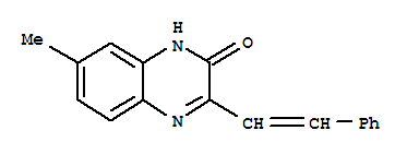 2(1H)-Quinoxalinone,7-methyl-3-(2-phenylethenyl)- cas  6322-12-9