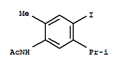 Acetamide,N-[4-iodo-2-methyl-5-(1-methylethyl)phenyl]- cas  6342-83-2