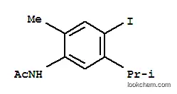 Molecular Structure of 6342-83-2 (N-[4-iodo-2-methyl-5-(propan-2-yl)phenyl]acetamide)