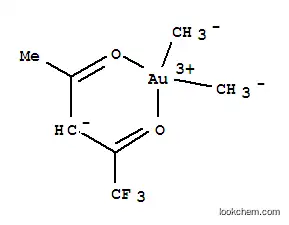 Molecular Structure of 63470-53-1 (DIMETHYL(TRIFLUOROACETYLACETONATE)GOLD (III))