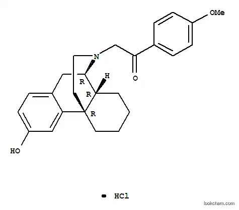 Morphinan-3-ol, 17-(p-anisoylmethyl)-, hydrochloride, (-)-