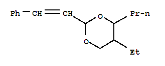 1,3-Dioxane,5-ethyl-2-(2-phenylethenyl)-4-propyl- cas  6413-67-8