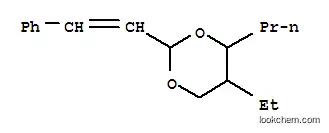 Molecular Structure of 6413-67-8 (5-ethyl-2-(2-phenylethenyl)-4-propyl-1,3-dioxane)