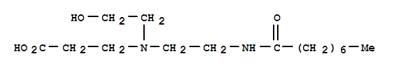 N-(2-hydroxyethyl)-n-[2-(octanoylamino)ethyl]-|A-alanine
