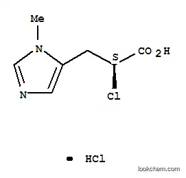 Molecular Structure of 65096-25-5 (2-chloro-3-(1-methyl-1H-imidazol-5-yl)propanoic acid)