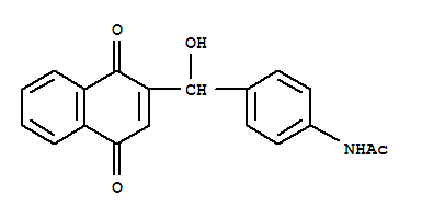 Acetamide,N-[4-[(1,4-dihydro-1,4-dioxo-2-naphthalenyl)hydroxymethyl]phenyl]- cas  6629-20-5