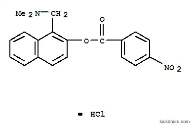 Molecular Structure of 6629-74-9 (1-[(dimethylamino)methyl]naphthalen-2-yl 4-nitrobenzoate)