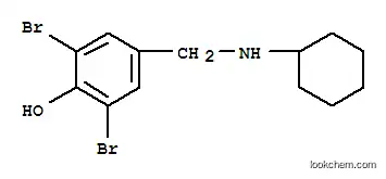 Molecular Structure of 6638-09-1 (2,6-dibromo-4-[(cyclohexylamino)methyl]phenol)