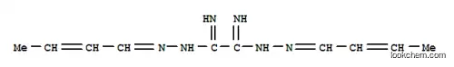 Molecular Structure of 6642-51-9 (Ethanediimidic acid,1,2-bis[2-(2-buten-1-ylidene)hydrazide])