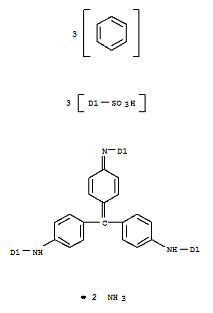 Benzenesulfonic acid,[[4-[bis[4-[(sulfophenyl)amino]phenyl]methylene]-2,5-cyclohexadien-1-ylidene]amino]-,ammonium salt (1:2)