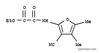 Molecular Structure of 67318-06-3 (ethyl [(3-cyano-4,5-dimethylfuran-2-yl)amino](oxo)acetate)