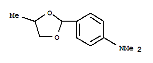 Benzenamine,N,N-dimethyl-4-(4-methyl-1,3-dioxolan-2-yl)- cas  6946-37-8