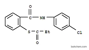 Molecular Structure of 69672-56-6 (S-{2-[(4-chlorophenyl)carbamoyl]phenyl} propanethioate)