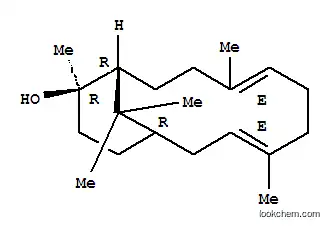Molecular Structure of 70000-19-0 (Bicyclo[9.3.1]pentadeca-3,7-dien-12-ol,4,8,12,15,15-pentamethyl-, (1R,3E,7E,11R,12R)-)