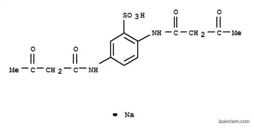 Molecular Structure of 70185-92-1 (sodium 2,5-bis(3-oxobutanoylamino)benzenesulfonate)