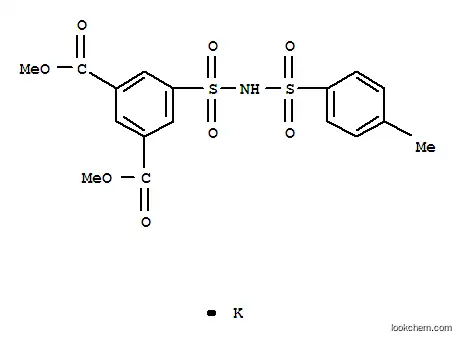 Molecular Structure of 70364-24-8 (dimethyl 5-(N-tosylsulphamoyl)isophthalate, potassium salt)