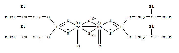 Molybdenum,bis[O,O-bis(2-ethylhexyl) phosphorodithioato-kS,kS']dioxodi-m-thioxodi-,(Mo-Mo)