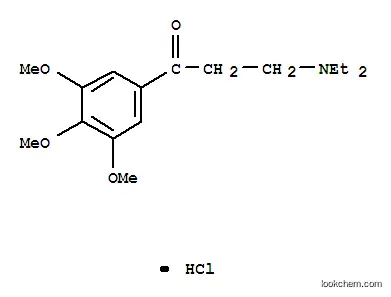 Molecular Structure of 7356-38-9 (3-(diethylamino)-1-(3,4,5-trimethoxyphenyl)propan-1-one)