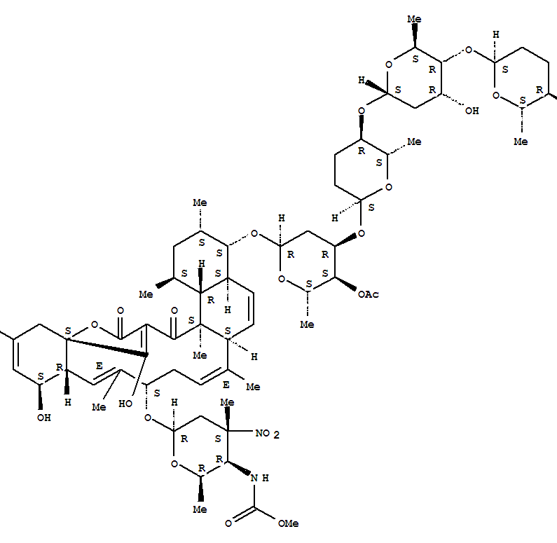 18H-16a,19-Metheno-16aH-benzo[b]naphth[2,1-j]oxacyclotetradecin-15-carboxaldehyde,1,2,3,4,4a,6a,9,10,12a,13,16,20,20a,20b-tetradecahydro-13,21-dihydroxy-1,3,7,11,20a-pentamethyl-18,20-dioxo-10-[[2,3,4