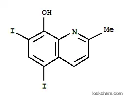 Molecular Structure of 7385-90-2 (5,7-diiodo-2-methylquinolin-8-ol)